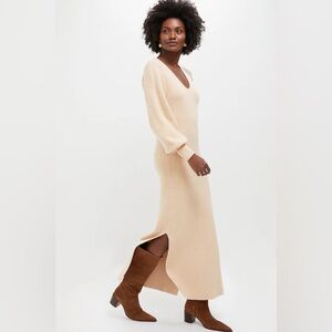 Hyacinath House Tan Sweater Dress - size S